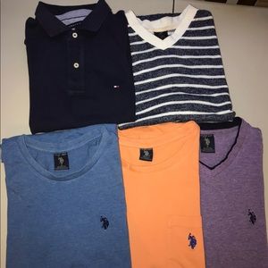 5 Polo Ralph Lauren / Tommy Hilfiger Shirt Bundle